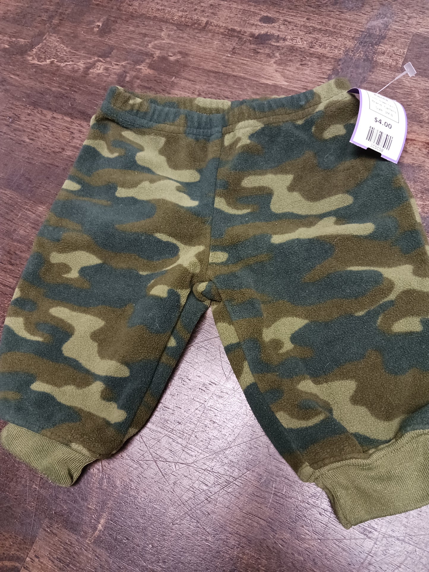 Green Camo Carters Pants, 3M B
