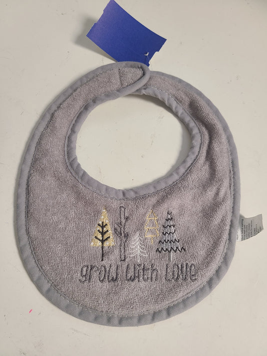 grey  Pine Tree Bib