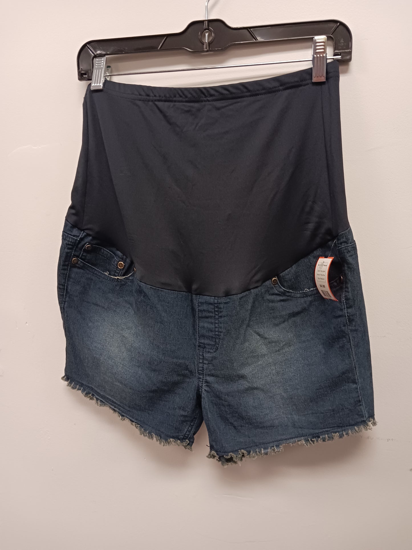 Blue Jean Times Two Maternity Shorts, Medium
