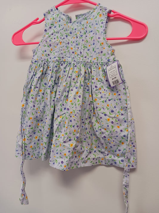 blue Little Gooodies Flowered Dress, 2T G
