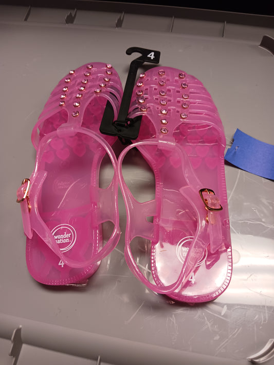 pink Wonder Nation Jelly Shoes, 4 G