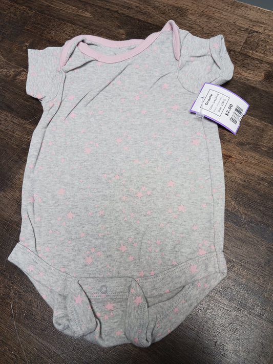 Grey/Pink Wonder Nation Onesie, 12M G