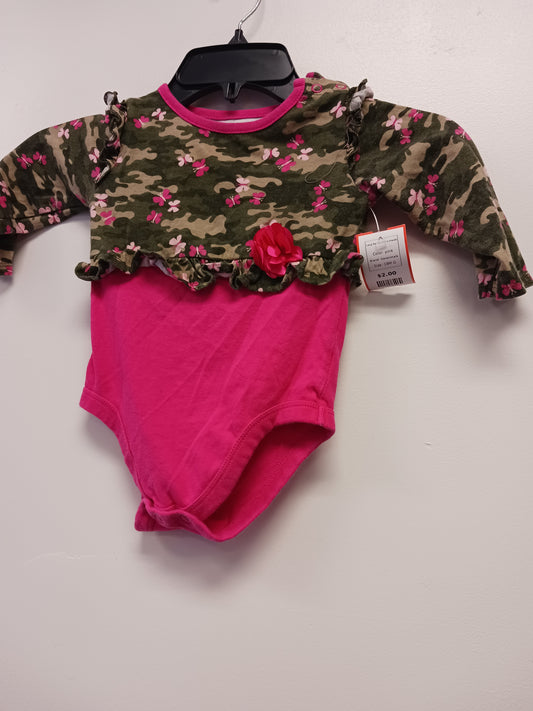 pink Garanimals Long Sleeve Camo Onesie, 18M G