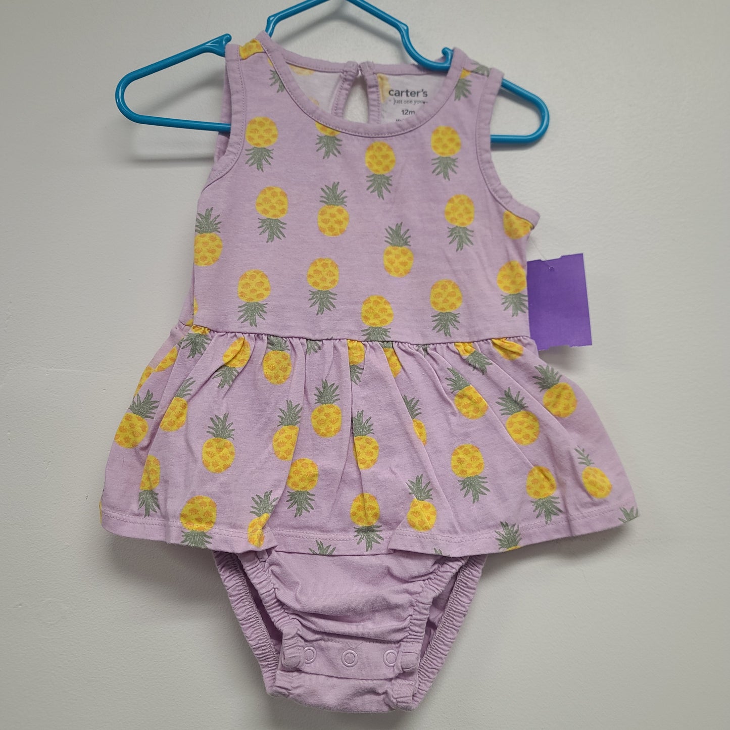 Purple Pineapple Carters Dress, 12M G