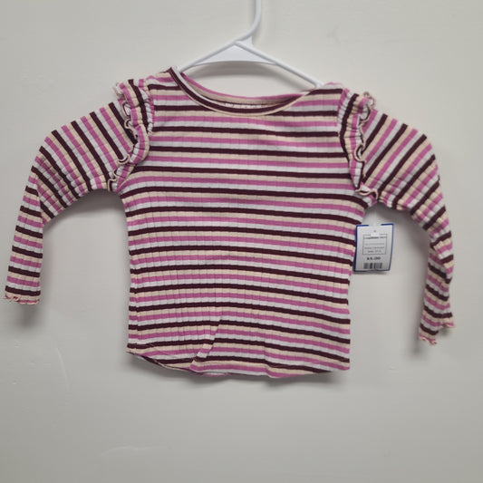 Pink/White/Burgandy Cat & Jack Longsleeve Shirt, 2T G
