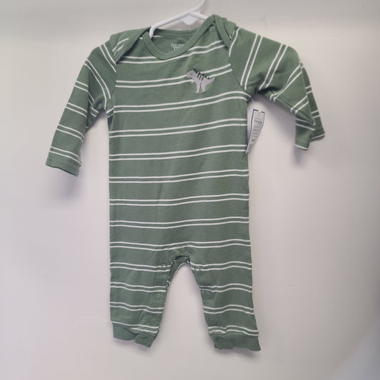 Green/White Dino Carters Pant One Piece, 6M B