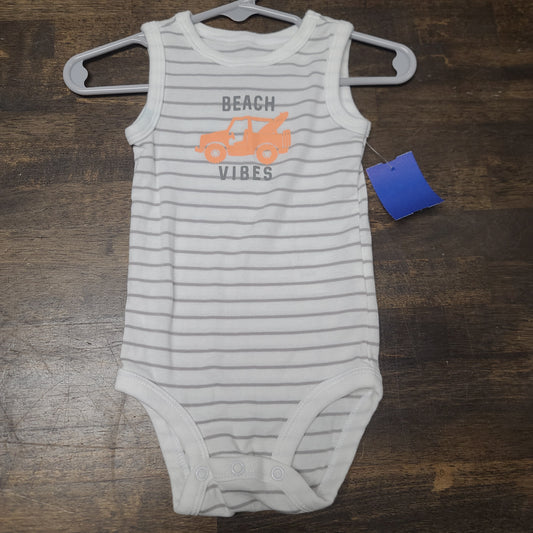 white child of mine beach vibes tank onesie, 3M B