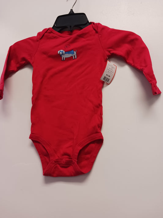 Red Carters Long Sleeve Super Dog Onesie, 2T B