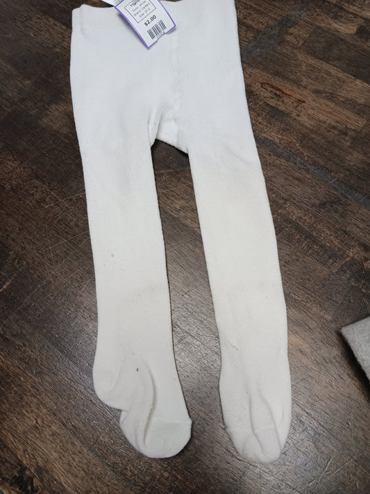 White Carters Tights, 2T G