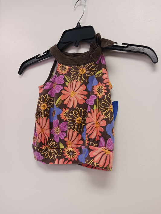 Brown/Colorful Flower Cherokee Tank Top, 2T G