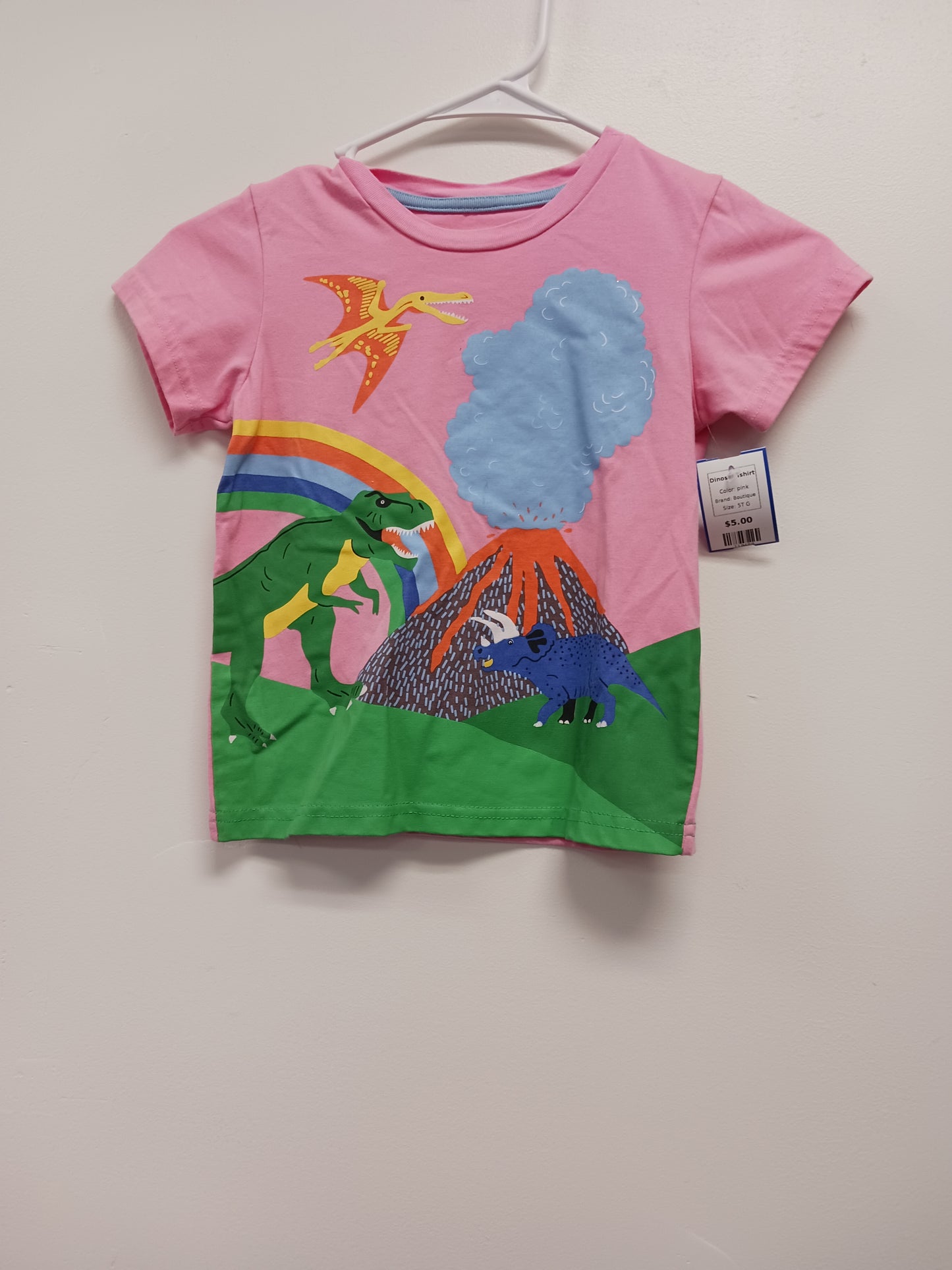pink Boutique Dinosar Tshirt, 5T G