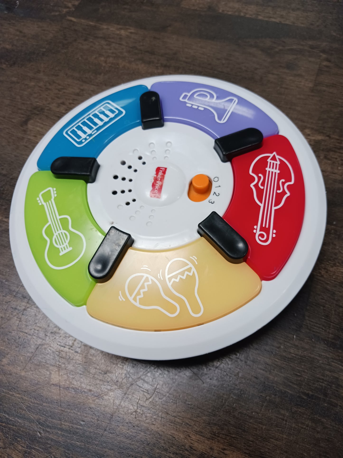 White/Colorful Fisher Price Musical Toy