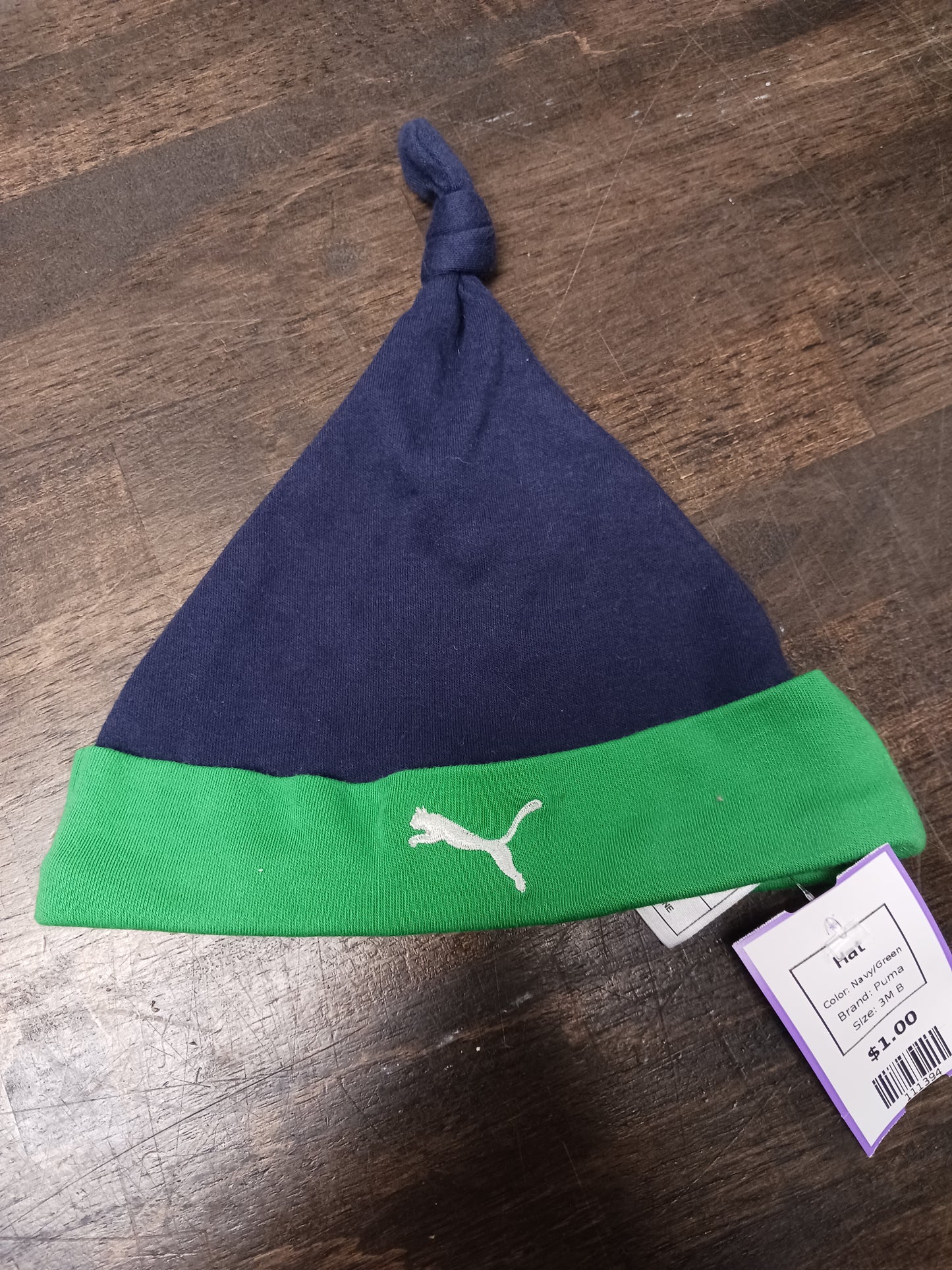 Navy/Green Puma Hat, 3M B