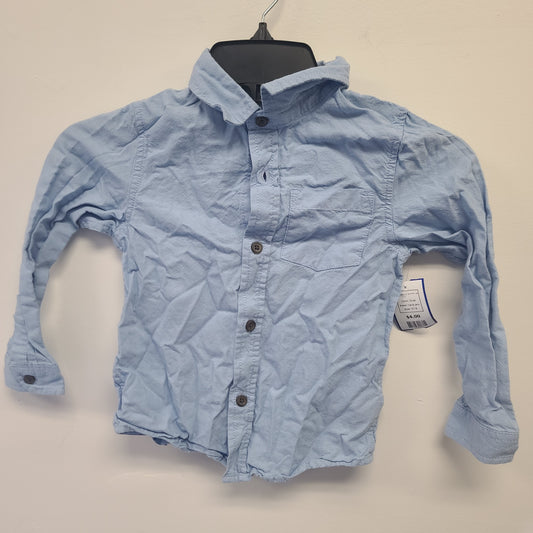 blue Cat & Jack long sleeve button up, 5T B