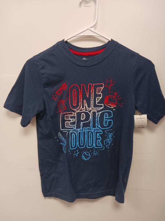 Navy Celebrate Epic Dude Shirt, 10-12 B