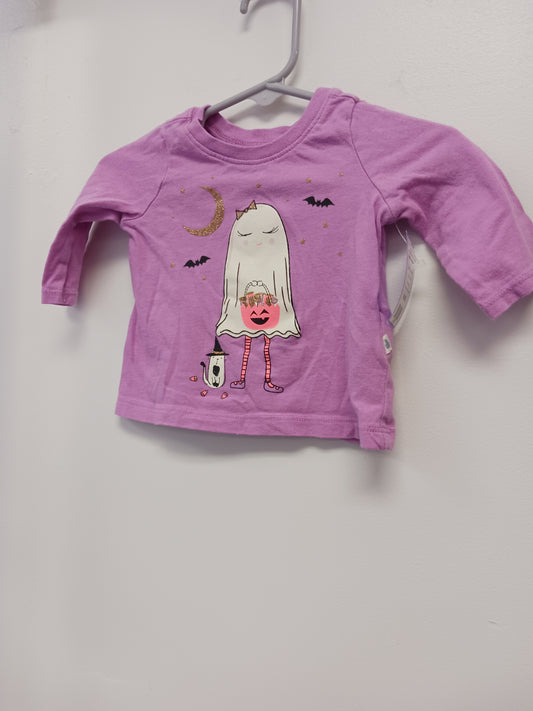 Purple Ghost Gap Longsleeve Shirt, NB G