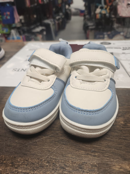 Blue/White First Steps Sneakers, 6C B