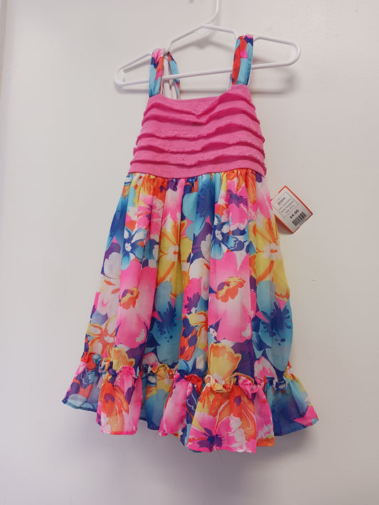 Pink/Colorful Youngland Dress, 4T G