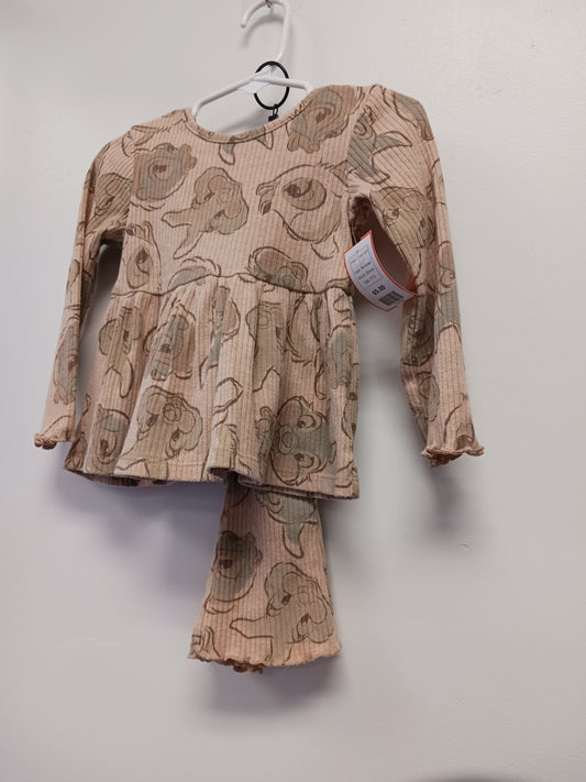Tan/Green Disney 3 Piece Thumper Outfit, 2T G