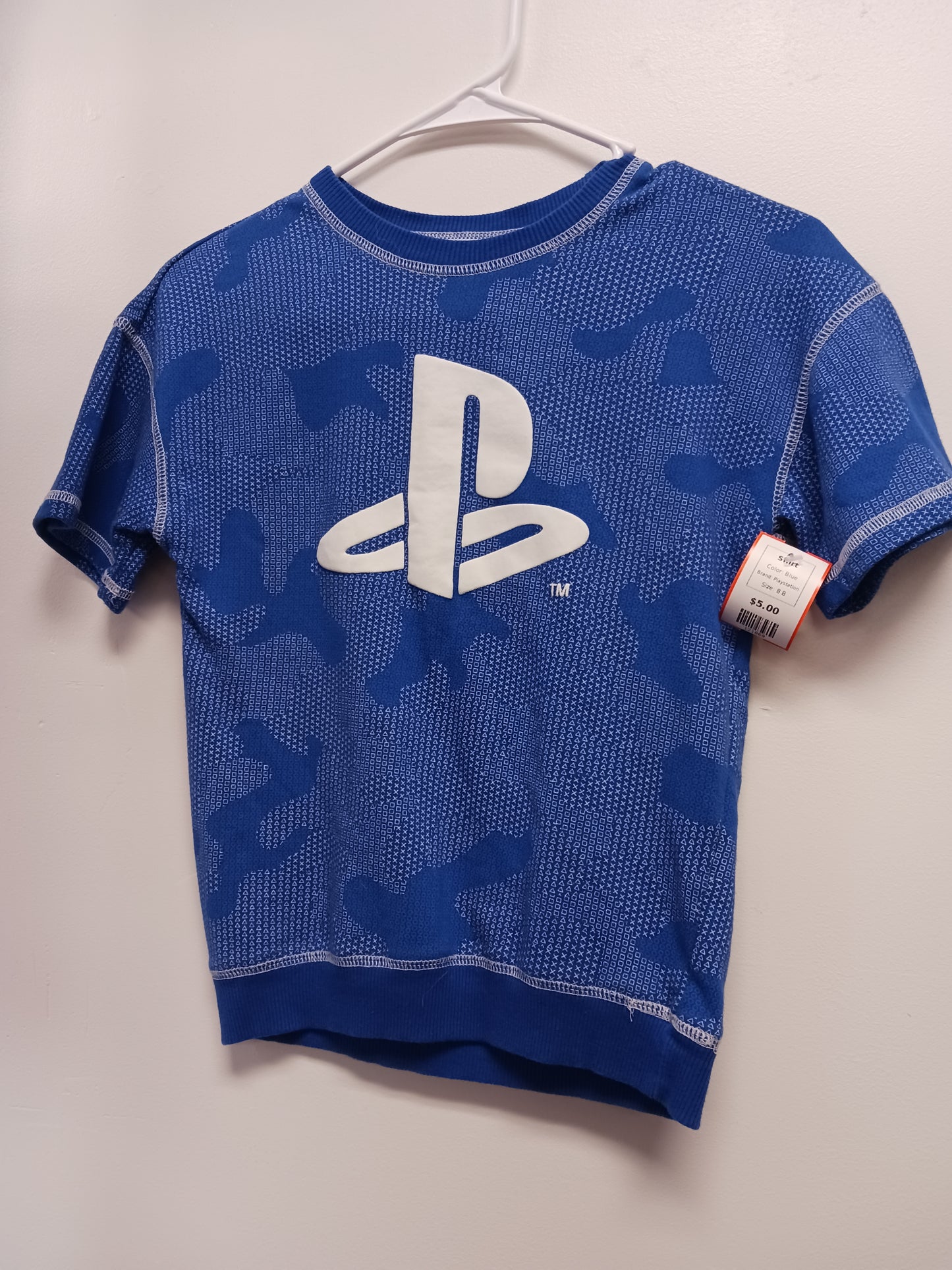 Blue Playstation Shirt, 8 B