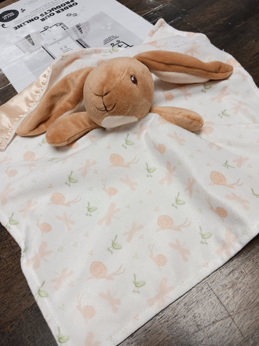 Peach Guess How Much I Love You Butterfly & Snails Rabbit Lovie