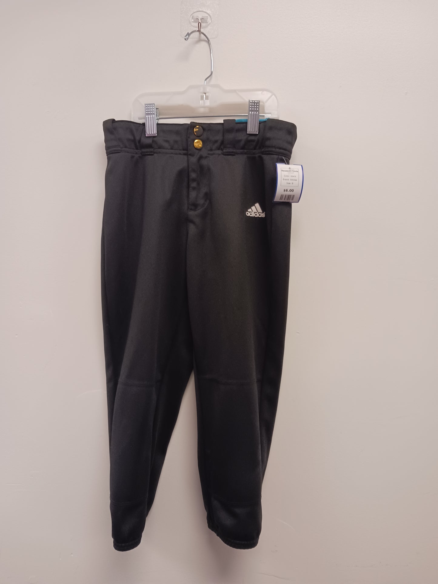 black Adidas Baseball Pants, 8
