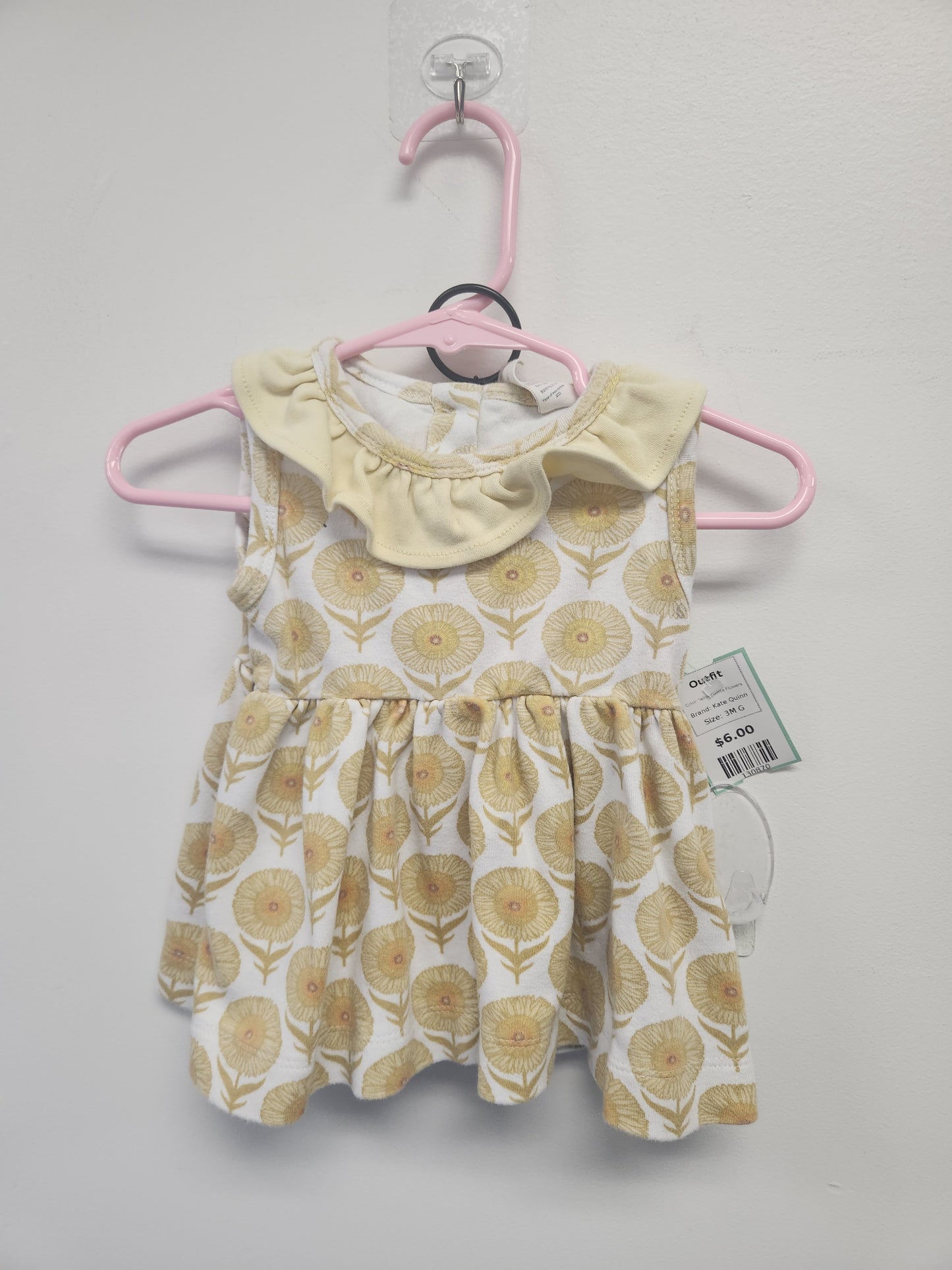 Yellow/White Flowers Kate Quinn Outfit, 3M G