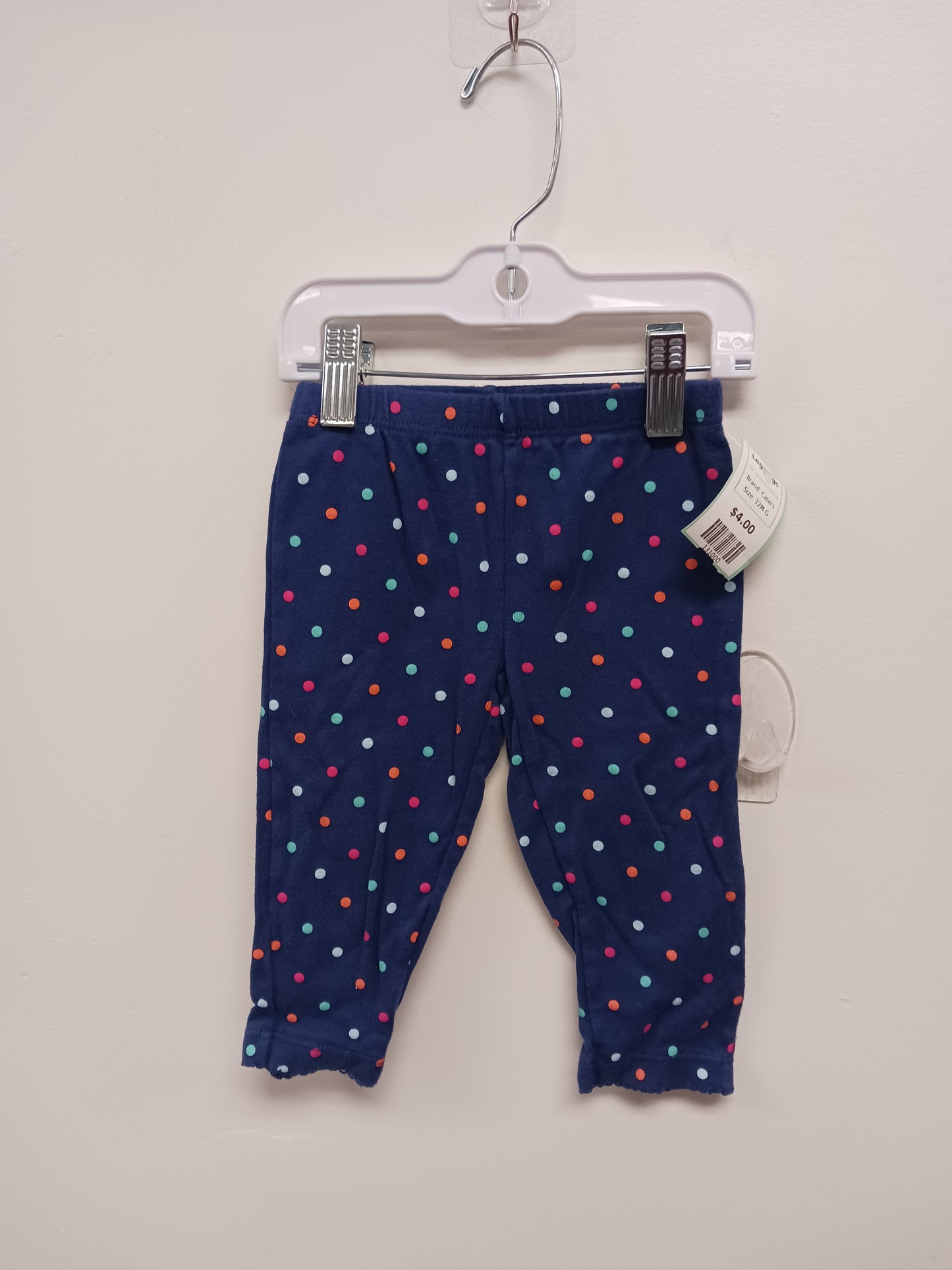 Navy/Colorful Polka Dot Caters Leggings, 12M G