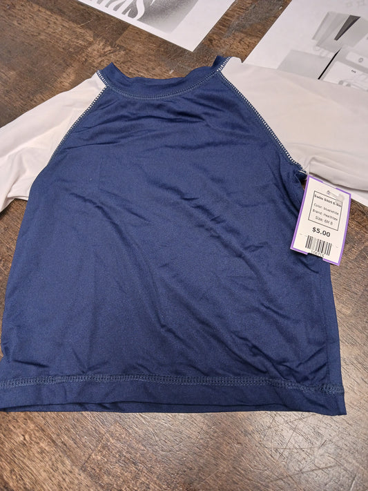 blue/white Healthtex Swim Shirt 6-9m, 6M B
