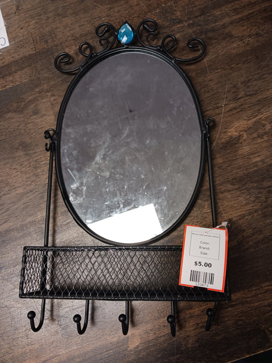 Mirror with Jewelry Holder