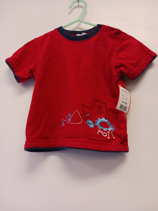 Red Carters Digger Tshirt, 9M B