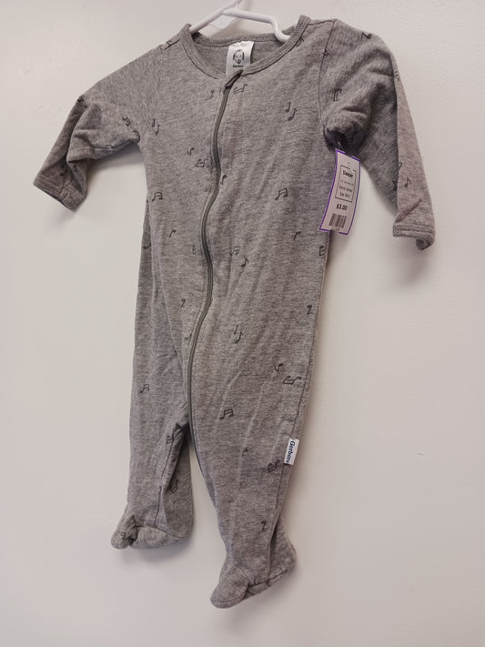Grey Music Note Gerber Sleeper, NB B