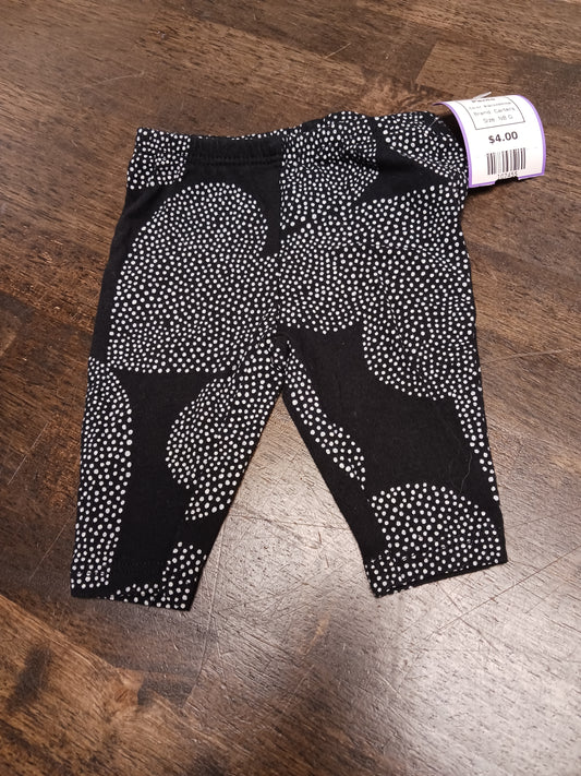 Black/White Carters Pants, NB G