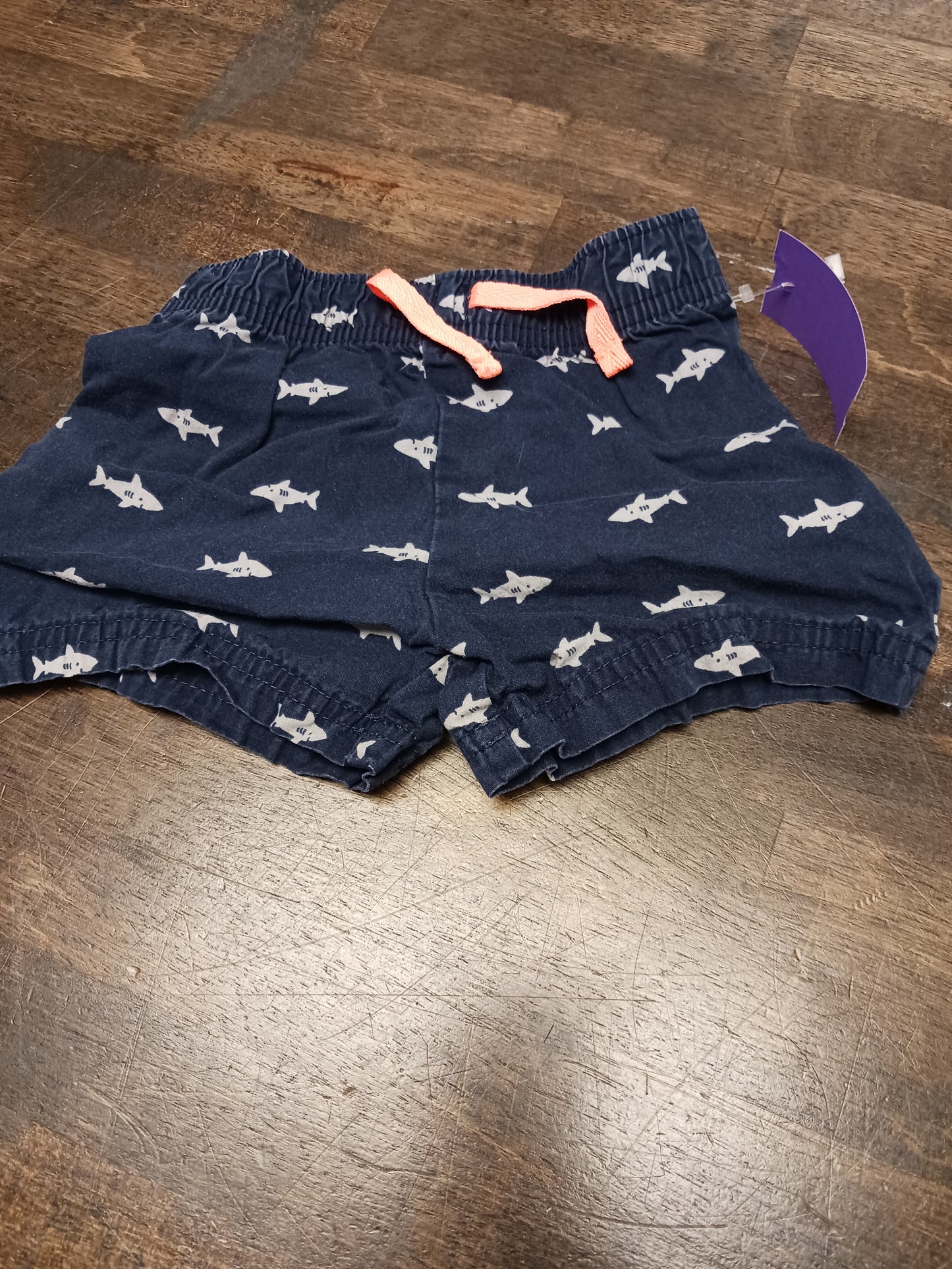 Navy/Grey Shark Small Wonders Shorts, 3M B