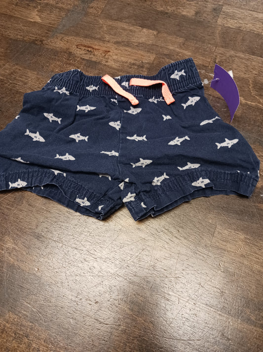Navy/Grey Shark Small Wonders Shorts, 3M B