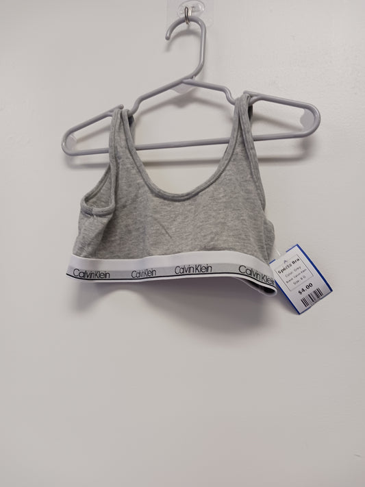 Grey Calvin Klein Sports Bra, 6 G