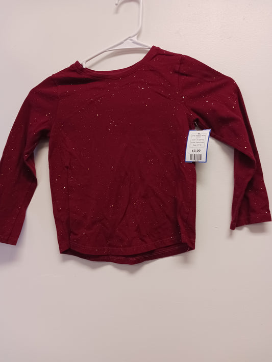 Burgandy Garanimals Long Sleeve Tshirt, 5T G