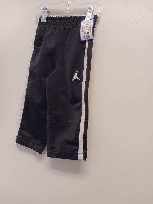 Black/White Jordan Pants, 2T B