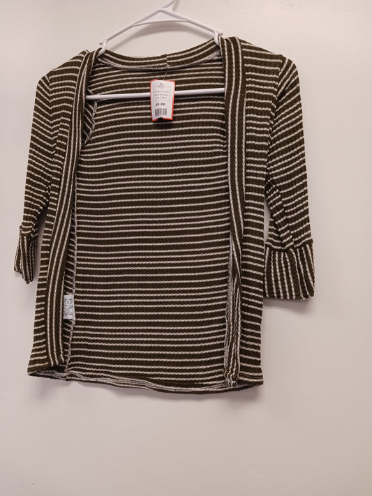 green stripe Boutique Long Sweater Duster 12/18m, 12M G