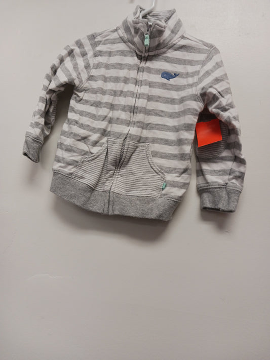 grey/white Carters Striped Jacket, 2T B
