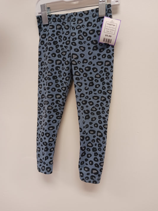 Blue Cheetah Carters Leggings, 2T G