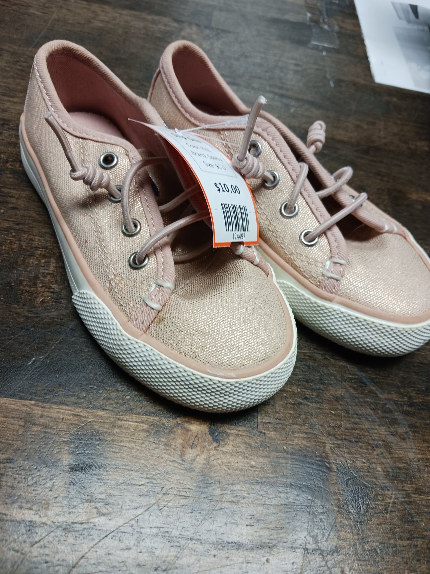 Pink Sperry Slip Ons, 9C G