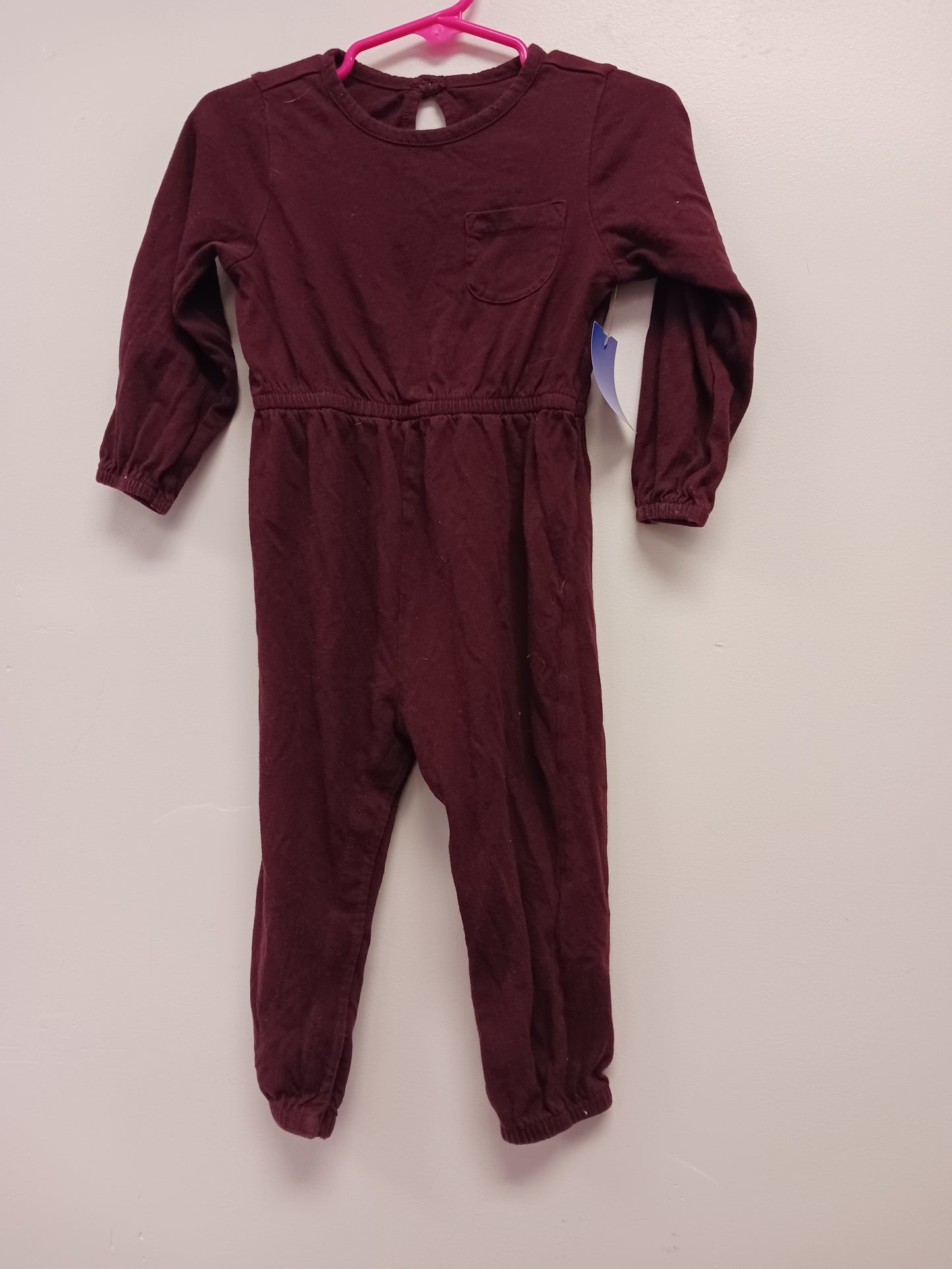 Burgandy Old Navy Long Sleeve One Piece Romper 18/24m, 18M G