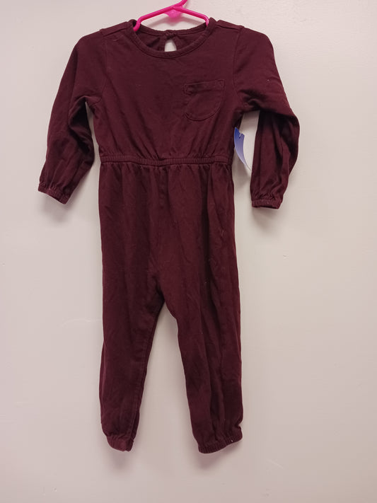 Burgandy Old Navy Long Sleeve One Piece Romper 18/24m, 18M G