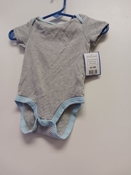 grey stripe Circo Stripe Onesie 3/6m, 3M B