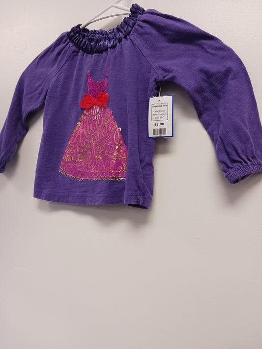 Purple Cherokee Longsleeve Shirt, 2T G