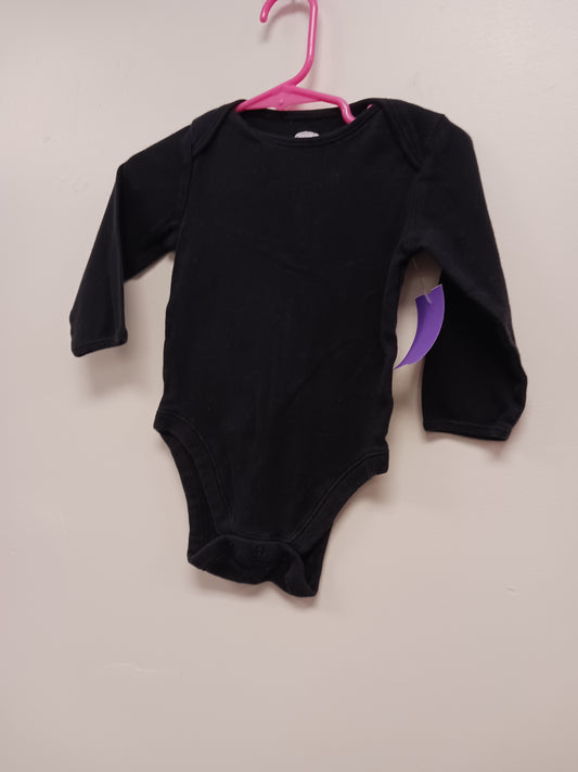 Black Old Navy Longsleeve Onesie, 6M B