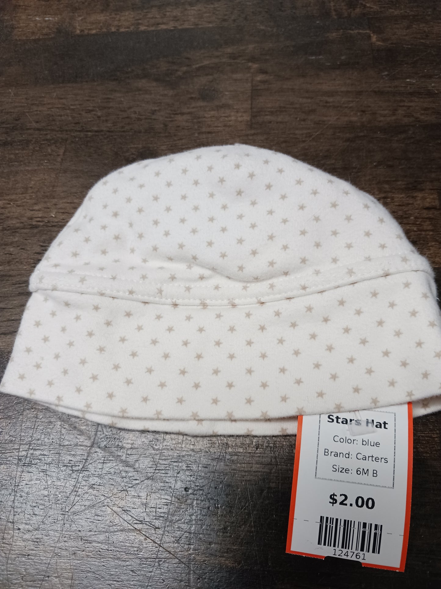 blue Carters Stars Hat, 6M B
