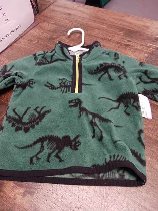 Green/Black Dino Carters 1/4 Zip, 9M B