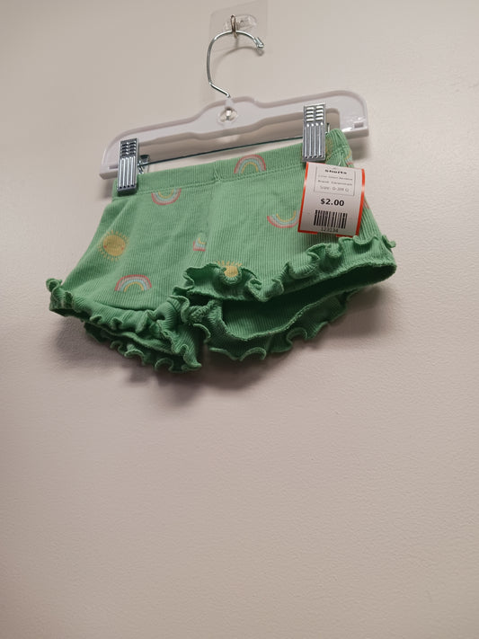 Green Rainbow Garanimals Shorts, 0-3M G